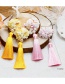 Lovely Red Pearl&tassel Decorated Pure Color Hairpin(2pcs)