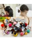 Lovely Green+red Bowknot&fuzzy Ball Decorated Hair Band(2pcs)