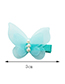 Lovely Light Blue Butterfly Shape Decorated Hairpin