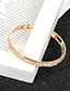 Trendy Silver Color Pure Color Decorated Opening Bracelet