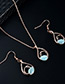Fashion Blue Swan Shape Decorated Simple Jewelry Sets