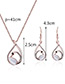 Fashion White Swan Shape Decorated Simple Jewelry Sets