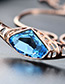 Fashion Blue Irregular Shape Gemstone Decorated Jewelry Sets