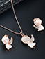 Fashion Gold Color Little Angel Pendant Decorated Jewelry Sets