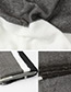 Trendy White+black Stripe Pattern Decorated Thicken Scarf