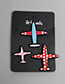 Fashion Multi-color Aircraft Shape Decorated Brooch