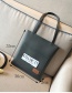 Fashion Brown Letter Shape Decorated Bag