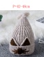 Lovely Beige Cartoon Pattern Design Child Knitted Cap(2-7 Yesrs Old )