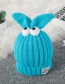 Lovely Yellow Cartoon Eyes Design Child Knitted Cap(1-6 Yesrs Old )
