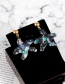 Fashion Multi-color Starfish Shape Decorated Earrings