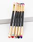 Trendy Multi-color Color Matching Decorated Eyebrow Brush