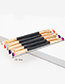 Trendy Blue+purple Color Matching Decorated Eyebrow Brush