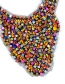 Bohemia Multi-color Square Shape Decorated Necklace