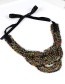 Bohemia Multi-color Round Shape Decorated Necklace