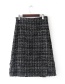 Fashion Black Stripe Pattern Decorated Skirt