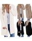 Fashion White Pure Color Decorated Knitting Cardigan