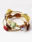 Vintage Multi-color Triangle Shape Decorated Bracelet