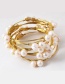 Vintage White Round Shape Decorated Bracelet