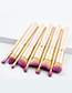Fashion Silver Color Color-maching Decorated Brushes (10pcs)