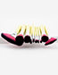 Fashion Yellow Color-maching Decorated Brushes (10pcs)