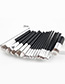 Fashion Black Color-maching Decorated Brushes (18pcs)