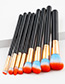 Fashion Orange Color-matching Decorated Brushes (8pcs)