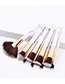 Fashion Gray Color-matching Decorated Brushes (9pcs)