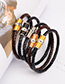 Personality Black Hand-woven Decorated Bracelet