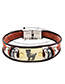 Personality Brown Capricorn Decorated Multilayer Bracelet