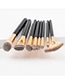 Fashion Gray Color-matching Decorated Brushes (8pcs)