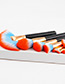 Fashion Orange Fan Shape Decorated Brushes (10pcs)