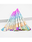 Fashion Multi-color Color-matching Decorated Brushes (10pcs)