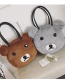 Lovely Brown Bear Shape Decorated Bag