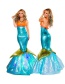 Fashion Blue Mermaid Decorated Costume