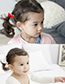 Cute Pink M Shape Decorated Baby Hair Band