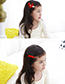 Cute Plum-red Crown Shape Decorated Hairpin