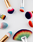Fashion Multi-color Fan Shape Decorated Brush (1pcs)