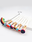 Fashion Multi-color Color-matching Decorated Brushes (4pcs)