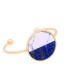 Fashion Sapphire Blue Color-matching Decorated Bracelet