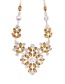Fashion Champagne Oval Shape Decorated Necklace