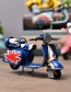Personality Sapphire Blue Motorcycle Shape Decorated Ornaments