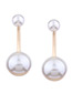 Fashion White Color-matching Decorated Earrings