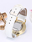 Fashion White Pure Color Decorated Watch