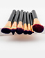 Fashion Pink Color-macthing Decorated Brushes