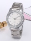 Fashion Silver Color Pure Color Decorated Watch