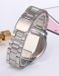 Fashion Silver Color Pure Color Decorated Watch