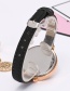 Elegant Black Double Heart Shape Decorated Watch