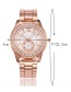 Fashion Gold Color Round Shape Diamond Decorated Watch