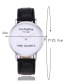 Fashion Black Letter Shape Decorated Watch