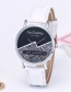 Fashion White Color-matching Decorated Watch